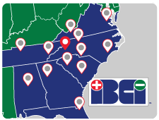 Industrial Battery and Charger Customer Service Center Location Map