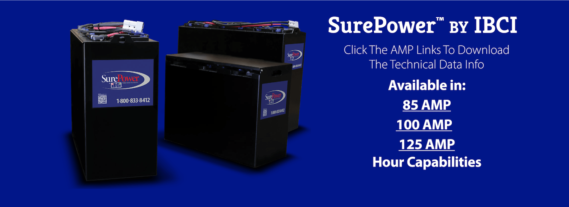 SurePower™ BY IBCI Battery Photo and Product Offering